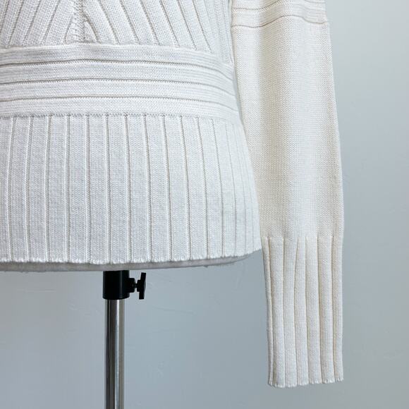 Vintage Metropolis Wool Blend Quarter-Zip Pullover Sweater - Picture 5 of 10